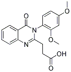 3-[3-(2,4-DIMETHOXY-PHENYL)-4-OXO-3,4-DIHYDRO-QUINAZOLIN-2-YL]-PROPIONIC ACID Struktur