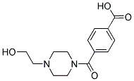 4-[4-(2-HYDROXY-ETHYL)-PIPERAZINE-1-CARBONYL]-BENZOIC ACID Struktur