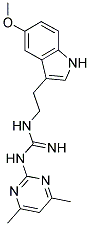 N-(4,6-DIMETHYLPYRIMIDIN-2-YL)-N'-[2-(5-METHOXY-1H-INDOL-3-YL)ETHYL]GUANIDINE Struktur