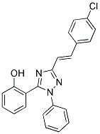 2-{3-[(E)-2-(4-CHLOROPHENYL)VINYL]-1-PHENYL-1H-1,2,4-TRIAZOL-5-YL}PHENOL Struktur