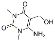 6-AMINO-5-HYDROXYMETHYL-1,3-DIMETHYL-1H-PYRIMIDINE-2,4-DIONE Struktur