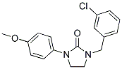 1-(3-CHLOROBENZYL)-3-(4-METHOXYPHENYL)IMIDAZOLIDIN-2-ONE Struktur