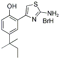 2-(2-AMINO-1,3-THIAZOL-4-YL)-4-TERT-PENTYLPHENOL HYDROBROMIDE Struktur