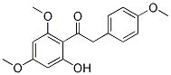 1-(2-HYDROXY-4,6-DIMETHOXYPHENYL)-2-(4-METHOXYPHENYL)ETHANONE Struktur