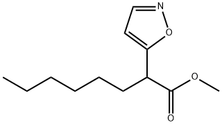 METHYL 2-(5-ISOXAZOLYL)OCTANOATE Struktur