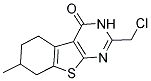 2-CHLOROMETHYL-7-METHYL-5,6,7,8-TETRAHYDRO-3H-BENZO[4,5]THIENO[2,3-D]PYRIMIDIN-4-ONE Struktur