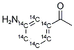 3-AMINOACETOPHENONE, [RING-14C(U)] Struktur