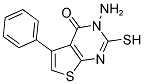 3-AMINO-2-MERCAPTO-5-PHENYL-3H-THIENO[2,3-D]PYRIMIDIN-4-ONE Struktur