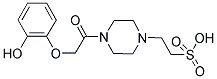 2-(4-[(2-HYDROXYPHENOXY)ACETYL]PIPERAZIN-1-YL)ETHANESULFONIC ACID Struktur