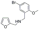 N-(5-BROMO-2-METHOXYBENZYL)-N-(2-FURYLMETHYL)AMINE Struktur