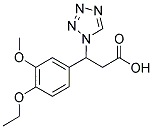 3-(4-ETHOXY-5-METHOXYPHENYL)-3-(1H-1,2,3,4-TETRAZOL-1-YL)PROPANOIC ACID Struktur