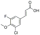 3-CHLORO-5-FLUORO-4-METHOXYCINNAMIC ACID Struktur