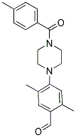 2,5-DIMETHYL-4-[4-(4-METHYLBENZOYL)PIPERAZIN-1-YL]BENZALDEHYDE Struktur