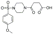 4-(4-[(4-METHOXYPHENYL)SULFONYL]PIPERAZIN-1-YL)-4-OXOBUTANOIC ACID Struktur