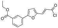 ETHYL 3-(5-[(1E)-3-CHLORO-3-OXOPROP-1-ENYL]-2-FURYL)BENZOATE Struktur