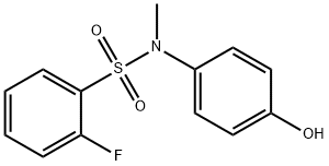 2-FLUORO-N-(4-HYDROXY-PHENYL)-N-METHYL-BENZENESULFONAMIDE Struktur