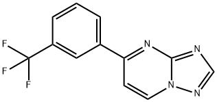 5-[3-(TRIFLUOROMETHYL)PHENYL][1,2,4]TRIAZOLO[1,5-A]PYRIMIDINE Struktur