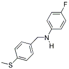 N-(4-FLUOROPHENYL)-N-(4-(METHYLTHIO)BENZYL)AMINE Struktur