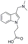 3-(3-DIMETHYLAMINOMETHYL-INDOL-1-YL)-PROPIONIC ACID Struktur