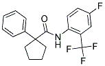 N-(4-FLUORO-2-(TRIFLUOROMETHYL)PHENYL)(PHENYLCYCLOPENTYL)FORMAMIDE Struktur