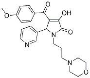 3-HYDROXY-4-(4-METHOXYBENZOYL)-1-(3-MORPHOLINOPROPYL)-5-(PYRIDIN-3-YL)-1H-PYRROL-2(5H)-ONE Struktur