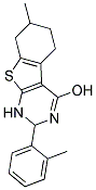 7-METHYL-2-(2-METHYLPHENYL)-1,2,5,6,7,8-HEXAHYDRO[1]BENZOTHIENO[2,3-D]PYRIMIDIN-4-OL Struktur