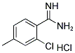 2-CHLORO-4-METHYL-BENZAMIDINE HYDROCHLORIDE Struktur