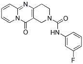 N-(3-FLUOROPHENYL)-11-OXO-4,11-DIHYDRO-1H-DIPYRIDO[1,2-A:4',3'-D]PYRIMIDINE-2(3H)-CARBOXAMIDE Struktur