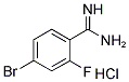 4-BROMO-2-FLUORO-BENZAMIDINE HYDROCHLORIDE Struktur