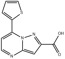 7-THIEN-2-YLPYRAZOLO[1,5-A]PYRIMIDINE-2-CARBOXYLIC ACID Struktur