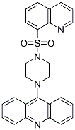 9-(4-(QUINOLIN-8-YLSULFONYL)PIPERAZIN-1-YL)ACRIDINE Struktur