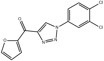 [1-(3,4-DICHLOROPHENYL)-1H-1,2,3-TRIAZOL-4-YL](2-FURYL)METHANONE Struktur