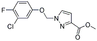 1-(3-CHLORO-4-FLUORO-PHENOXYMETHYL)-1 H-PYRAZOLE-3-CARBOXYLIC ACID METHYL ESTER Struktur