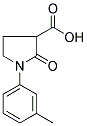 1-(3-METHYLPHENYL)-2-OXO-3-PYRROLIDINECARBOXYLIC ACID Struktur