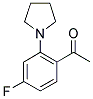 1-(4-FLUORO-2-PYRROLIDIN-1-YLPHENYL)ETHANONE Struktur