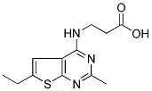 3-(6-ETHYL-2-METHYL-THIENO[2,3-D]PYRIMIDIN-4-YLAMINO)-PROPIONIC ACID Struktur