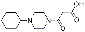 3-(4-CYCLOHEXYLPIPERAZIN-1-YL)-3-OXOPROPANOIC ACID Struktur