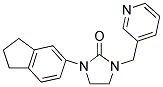 1-(2,3-DIHYDRO-1H-INDEN-5-YL)-3-(PYRIDIN-3-YLMETHYL)IMIDAZOLIDIN-2-ONE Struktur