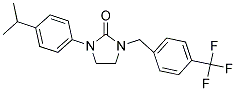 1-(4-ISOPROPYLPHENYL)-3-[4-(TRIFLUOROMETHYL)BENZYL]IMIDAZOLIDIN-2-ONE Struktur