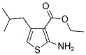 2-AMINO-4-ISOBUTYL-THIOPHENE-3-CARBOXYLIC ACID ETHYL ESTER Struktur