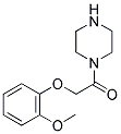 2-(2-METHOXY-PHENOXY)-1-PIPERAZIN-1-YL-ETHANONE Struktur