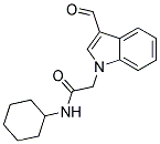 N-CYCLOHEXYL-2-(3-FORMYL-INDOL-1-YL)-ACETAMIDE Struktur