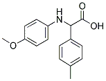 (4-METHOXY-PHENYLAMINO)-P-TOLYL-ACETIC ACID Struktur