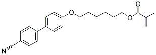 6-[4-(4'CYANOPHENYL)PHENOXY]HEXYL METHACRYLATE Struktur