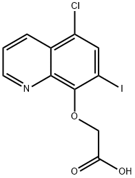 (5-CHLORO-7-IODO-QUINOLIN-8-YLOXY)-ACETIC ACID Struktur