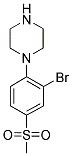 1-[2-BROMO-4-(METHYLSULFONYL)PHENYL]PIPERAZINE Struktur