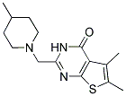 5,6-DIMETHYL-2-[(4-METHYLPIPERIDIN-1-YL)METHYL]THIENO[2,3-D]PYRIMIDIN-4(3H)-ONE Struktur