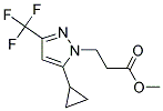 3-(5-CYCLOPROPYL-3-TRIFLUOROMETHYL-PYRAZOL-1-YL)-PROPIONIC ACID METHYL ESTER Struktur