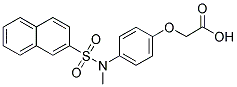 [4-[METHYL-(NAPHTHALENE-2-SULFONYL)-AMINO]-PHENOXY]-ACETIC ACID Struktur