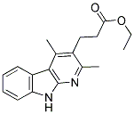 2,4-DIMETHYL-1-AZACARBAZOLE-3-PROPIONIC ACID ETHYL ESTER Struktur